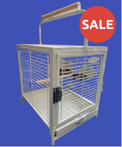 Parrot-Supplies Parrot Travel Cage - White